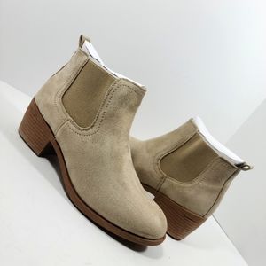 POP Emmy Block Heel Suede Booties